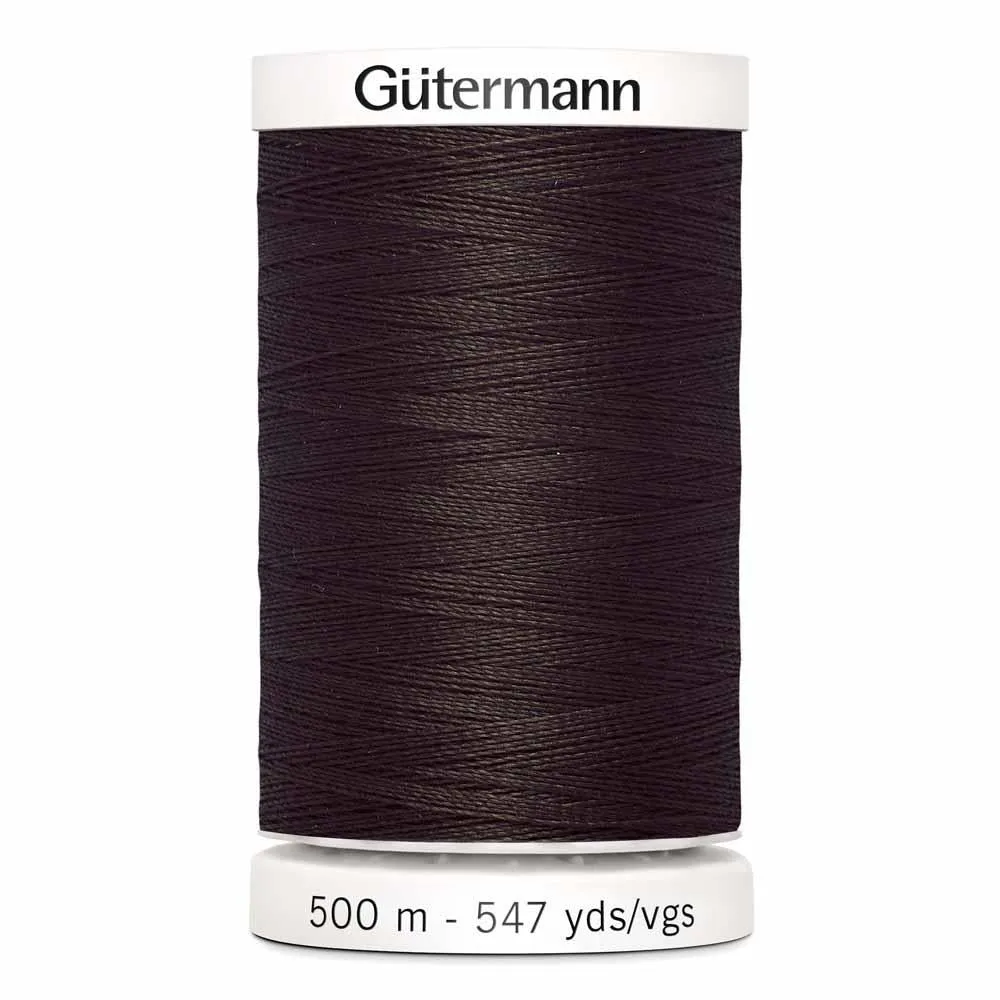 Guterman Polyester Thread 500m #594 Dark Brown