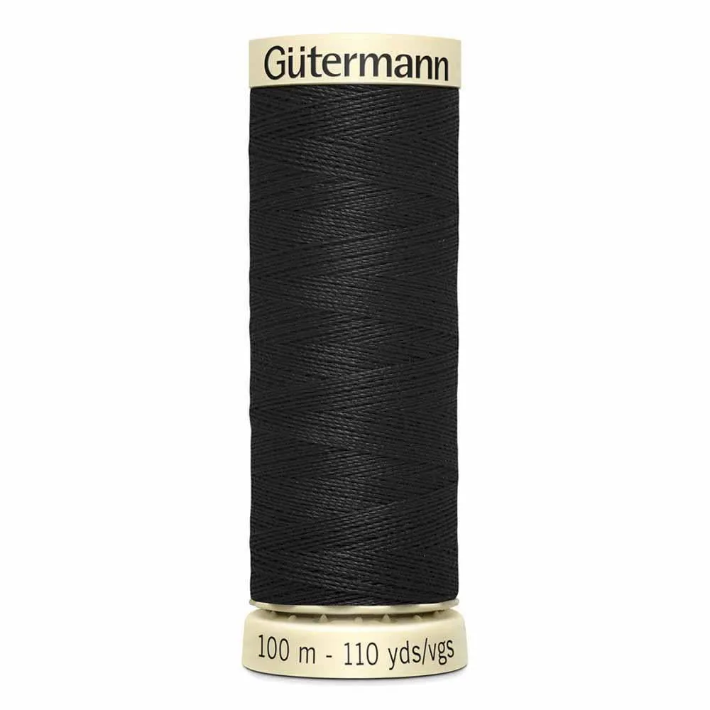 Gutermann Polyester Thread 100m #10 Black