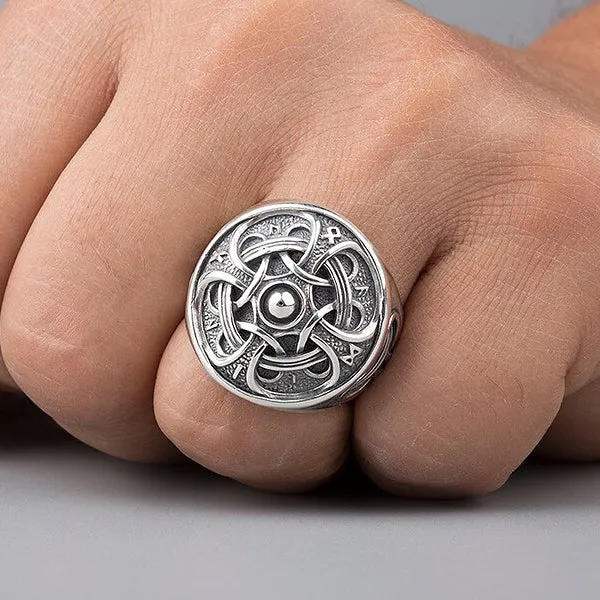 Hail Odin Ring - Sterling Silver