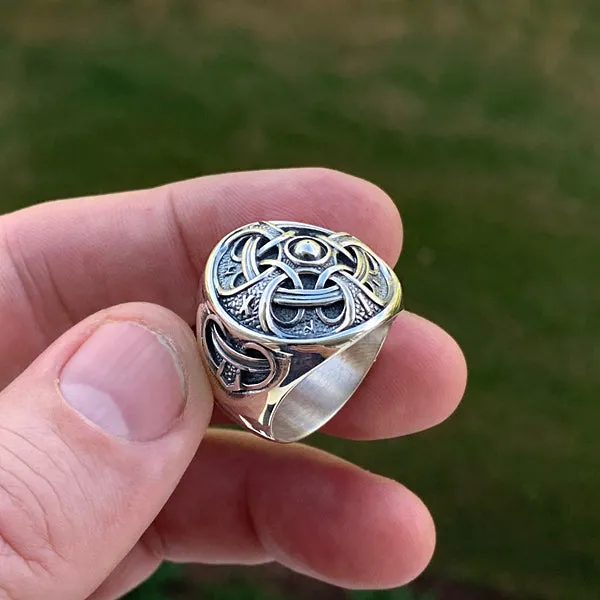 Hail Odin Ring - Sterling Silver