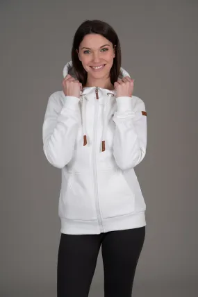 Hera Ivory Zip Hoodie