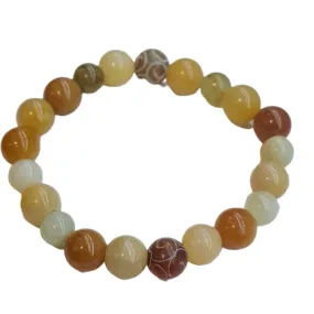 Jade Stone bracelet Honey Brown