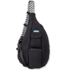 Kavu Rope Fleece Sling Bag Black