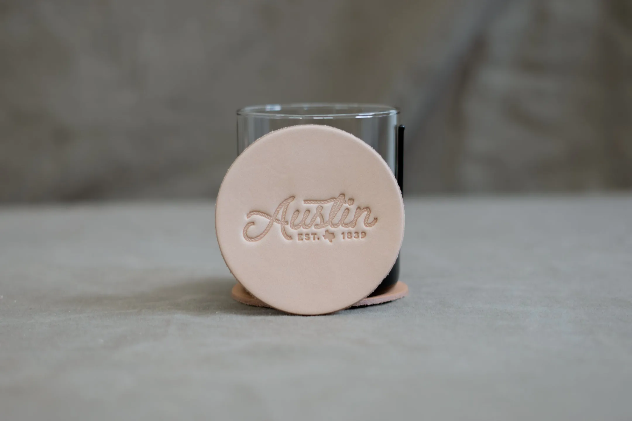 Leather Coaster | Austin Rope | Manready Mercantile