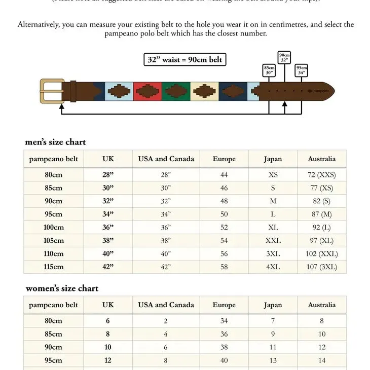 Leather Polo Belt - Ceibo - Pampeano