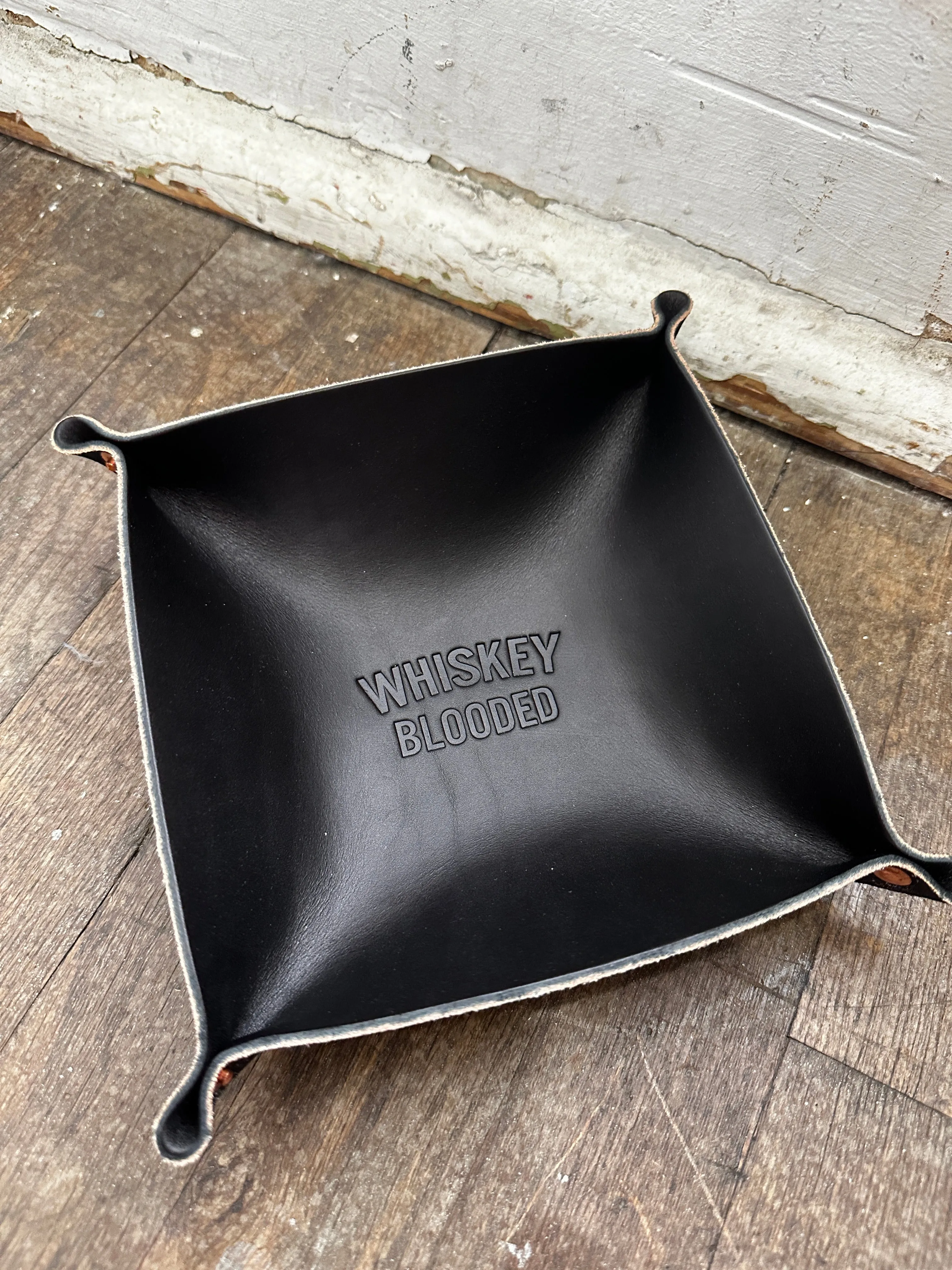 Leather Valet Tray | Whiskey Blooded | Manready Mercantile