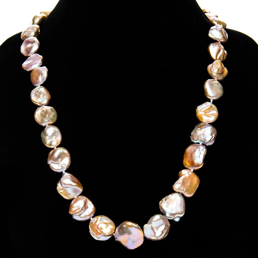 Long Baroque Pearl Necklace