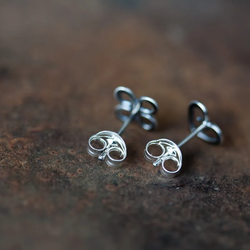 Love and Luck - Tiny Mismatched Stud Earrings