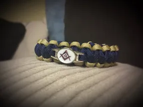 Masonic Blue and Gold Paracord Bracelet