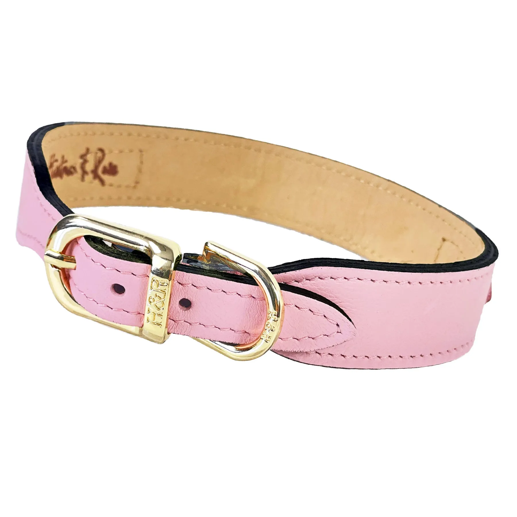 Mayfair Dog Collar in Sweet Pink, Petal Pink & Gold