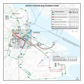 MBTA South Station Bus Connections Map (Apr. 2012)