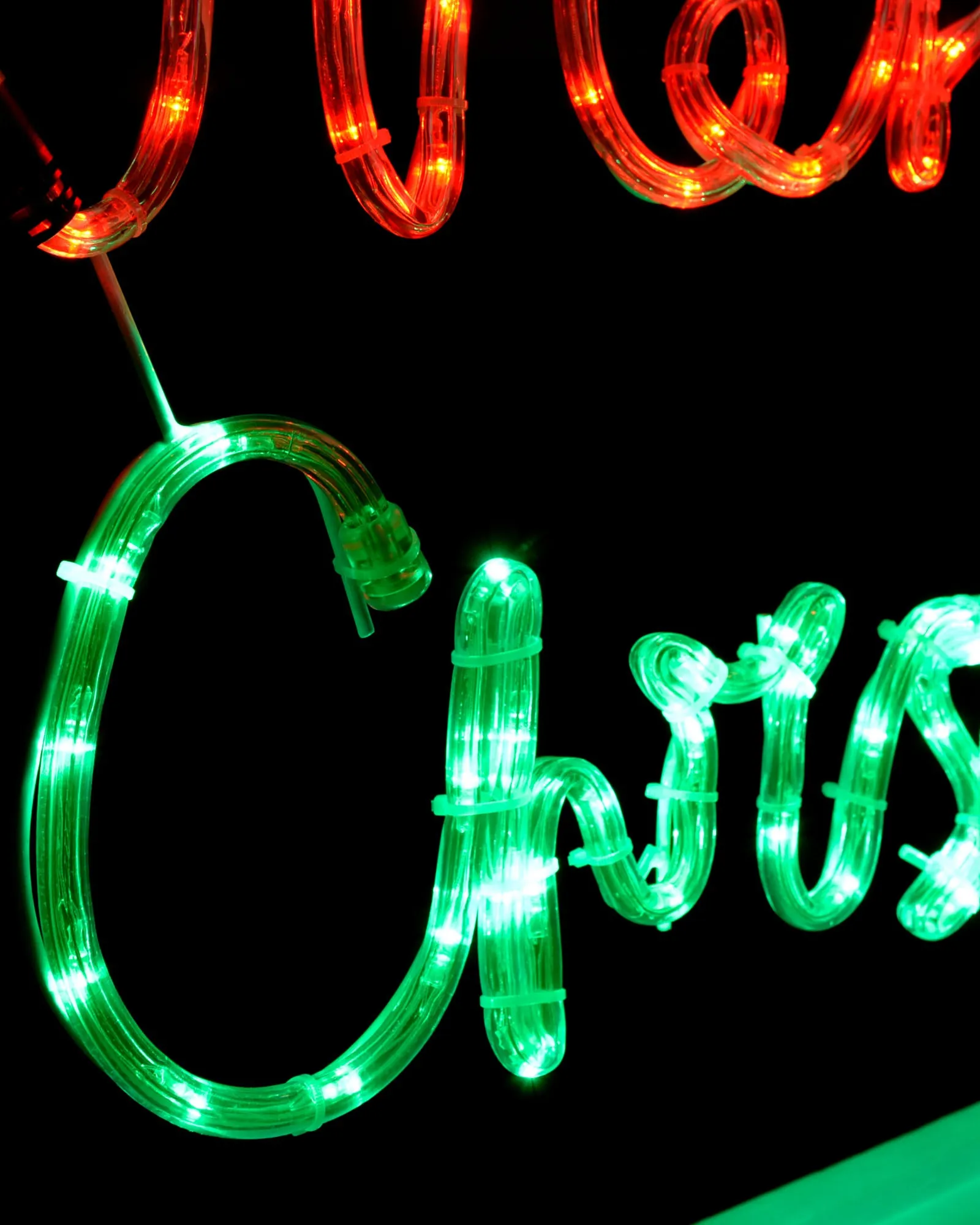 Merry Christmas Rope Light Silhouette, 55 cm