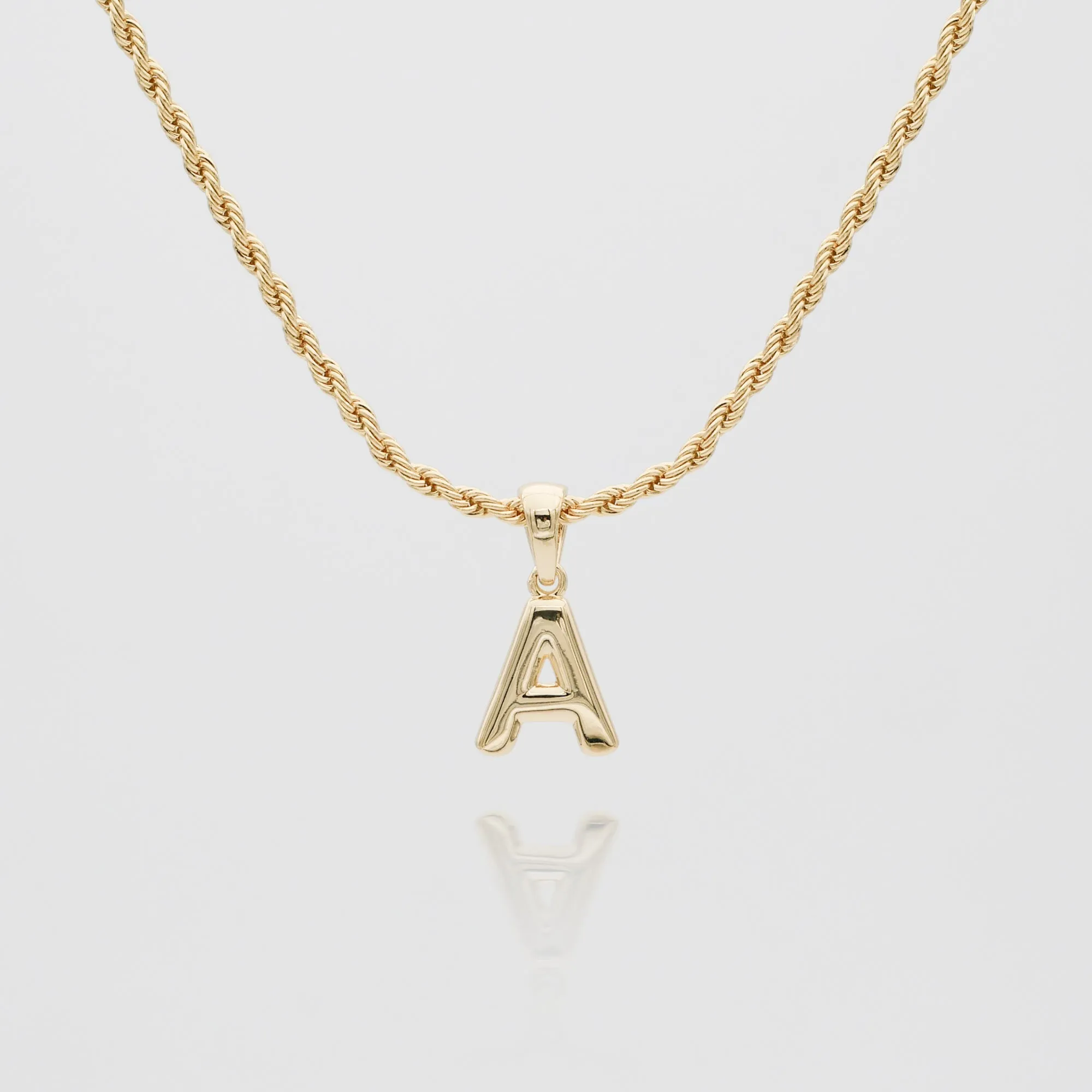 Mini Bubble Initial Necklace