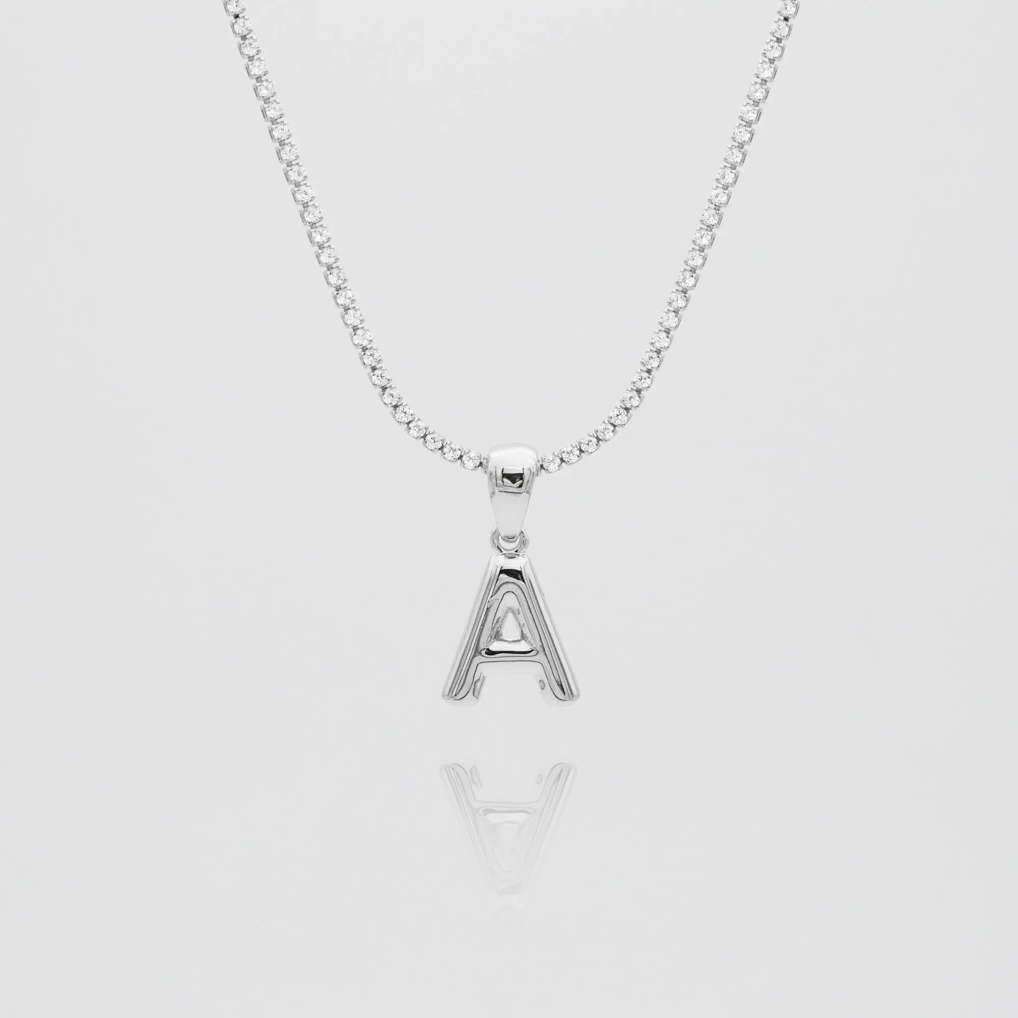 Mini Bubble Initial Necklace