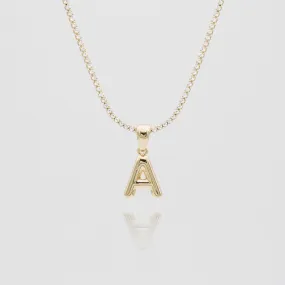 Mini Bubble Initial Necklace