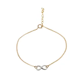 Mixed Metal Infinity Bracelet