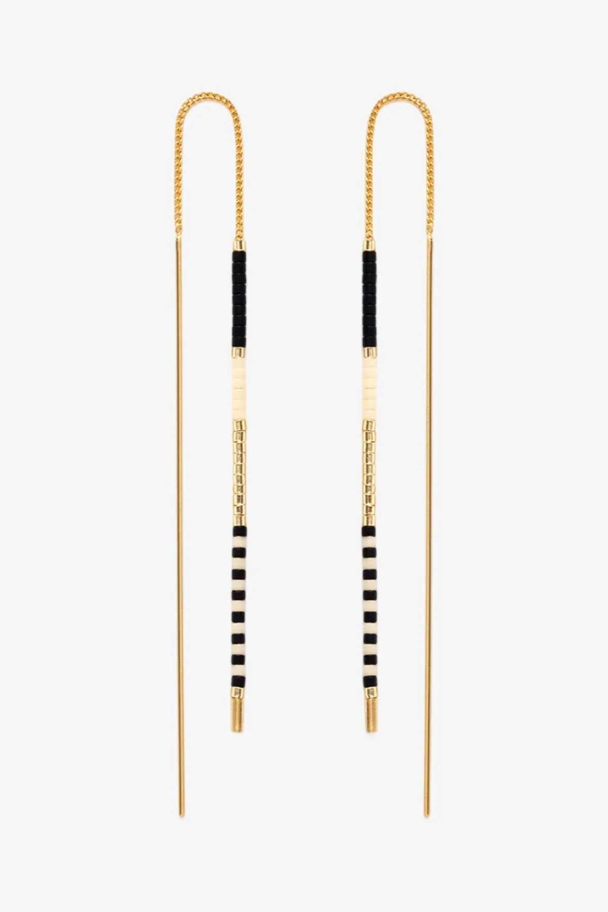 Miyuki Seed Bead Threader | Bone & Black