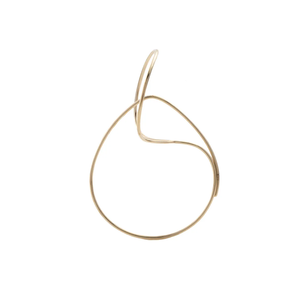 "All About Basics" Double Hoop Floating Earring Medium size