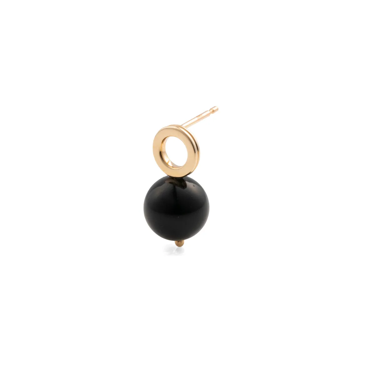 "Beluga" Onyx Earring