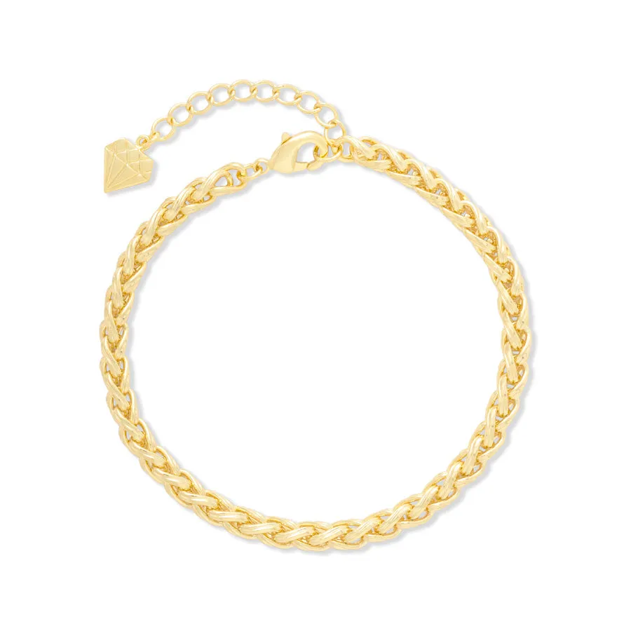 Riley Rope Chain Gold Bracelet