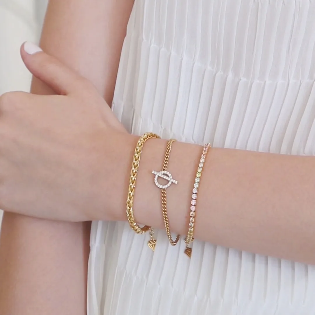 Riley Rope Chain Gold Bracelet