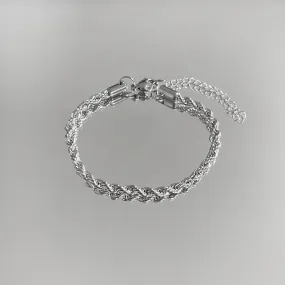 Rope Chain Anklet | Silver