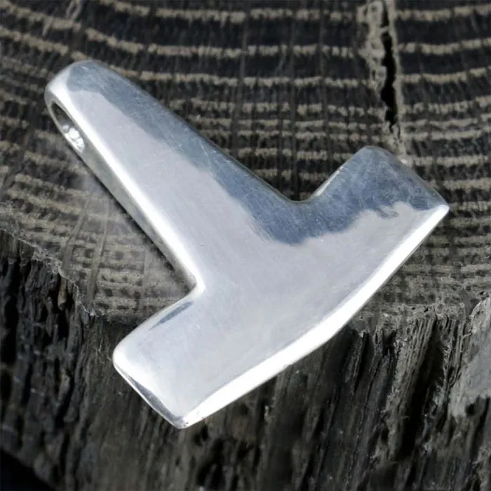 Solid Sterling Silver Mjolnir