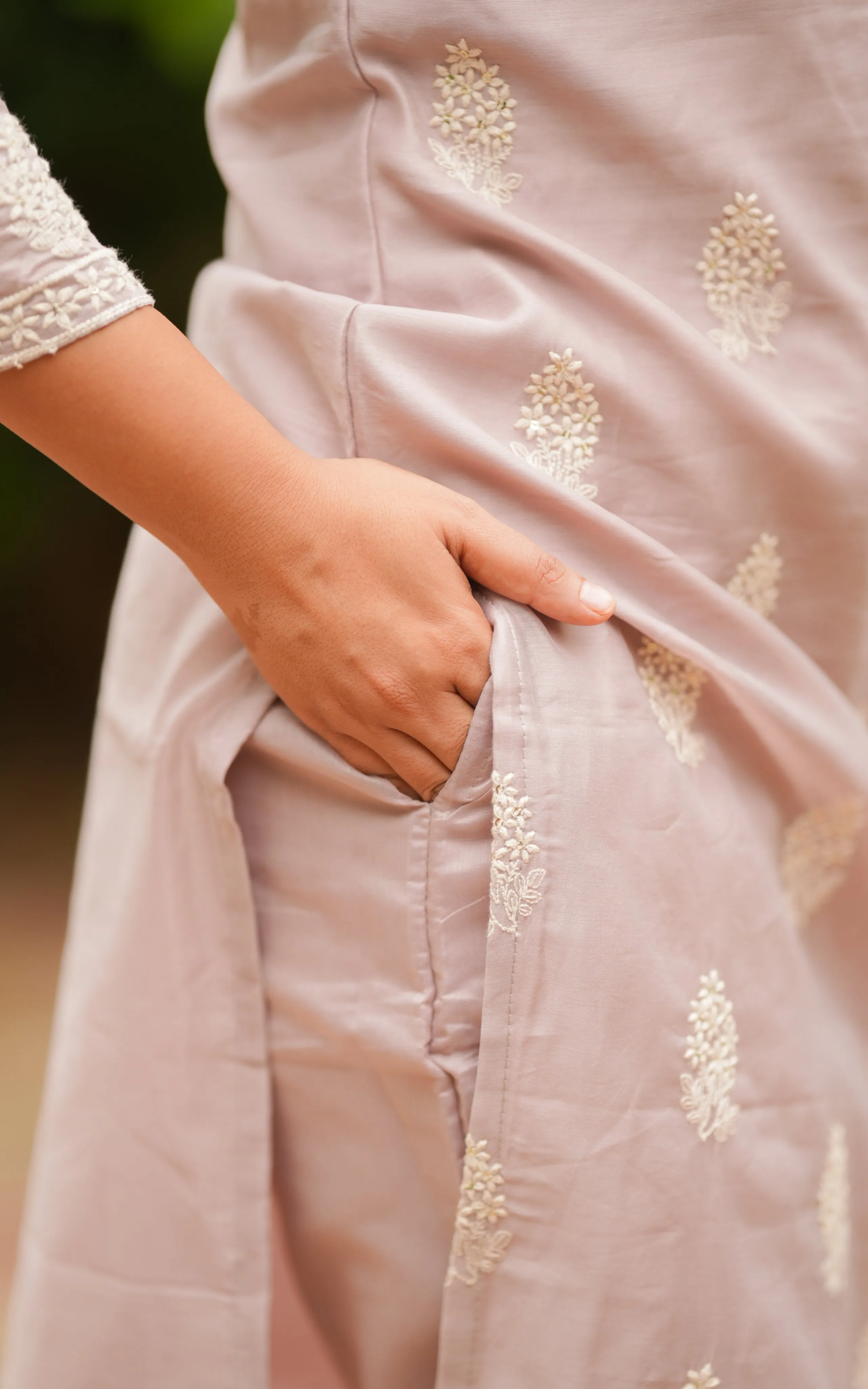 Sreelatha Lavendar (Kurti Pant Dupatta)