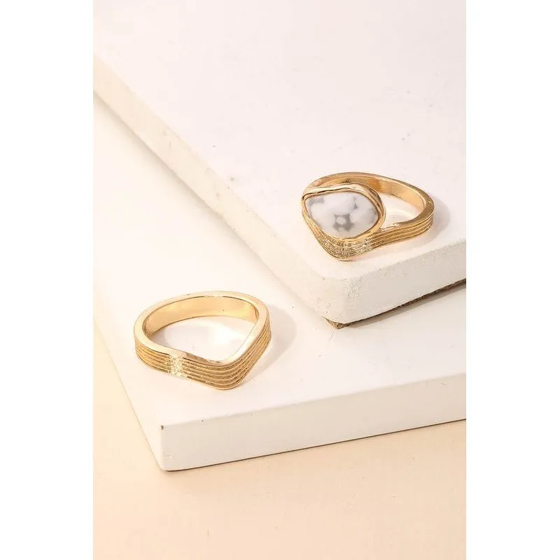 Stone Ring Set