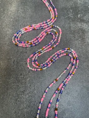 Sweet Like Cotton Candy Tie On Waist Beads