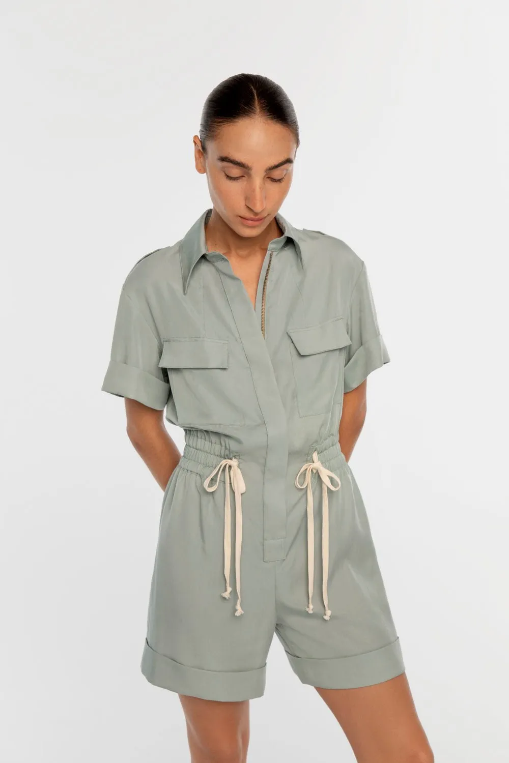 Technical Twill Playsuit