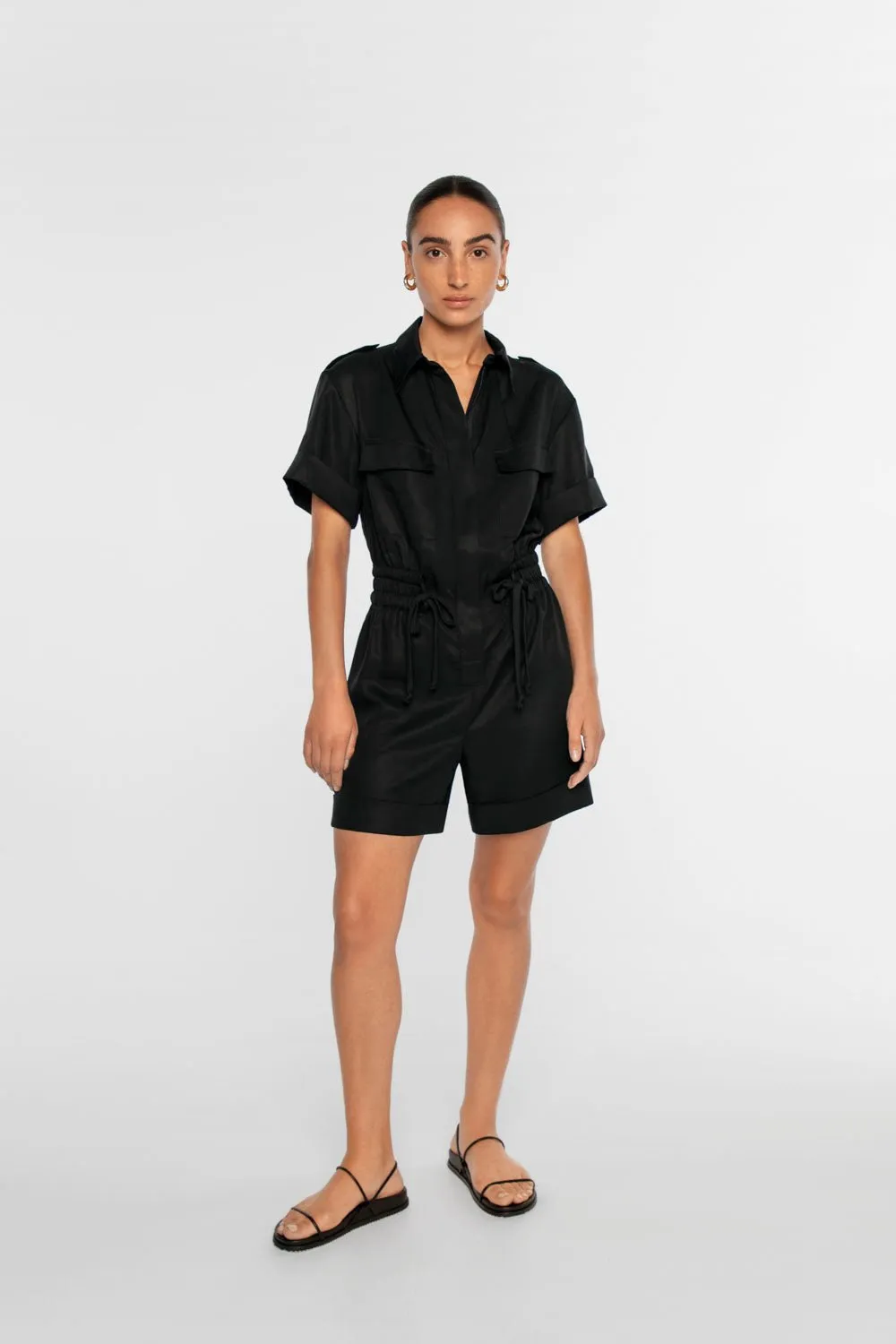 Technical Twill Playsuit