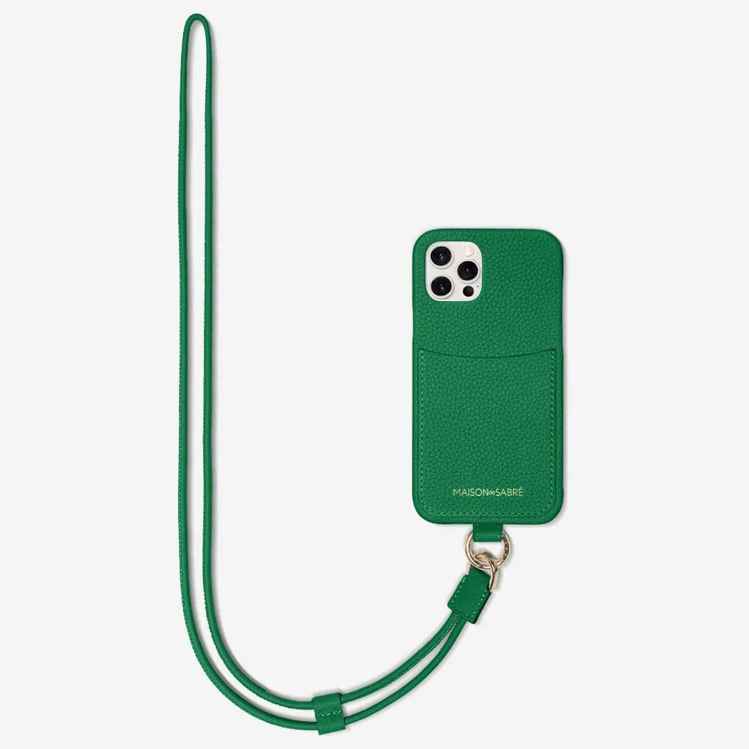 The Sling Phone Case iPhone 12 Pro - Emerald Green