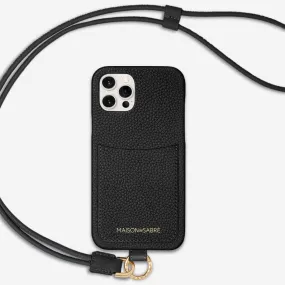 The Sling Phone Case iPhone 12 Pro Max - Black Caviar