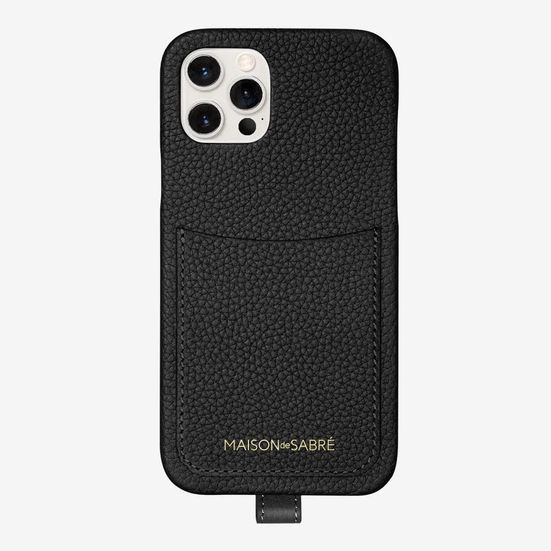 The Sling Phone Case iPhone 12 Pro Max - Black Caviar