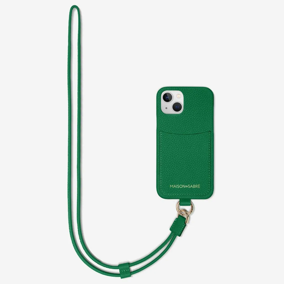 The Sling Phone Case iPhone 13 - Emerald Green