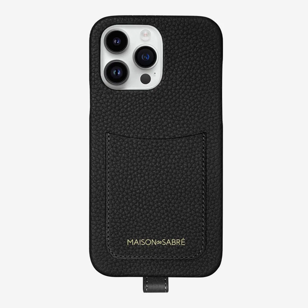 The Sling Phone Case iPhone 14 Pro - Black Caviar