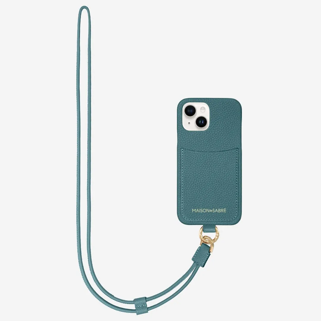 The Sling Phone Case iPhone 15 - Bondi Blue