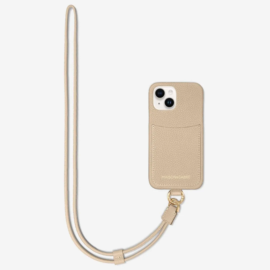 The Sling Phone Case iPhone 15 - Saharan Nude