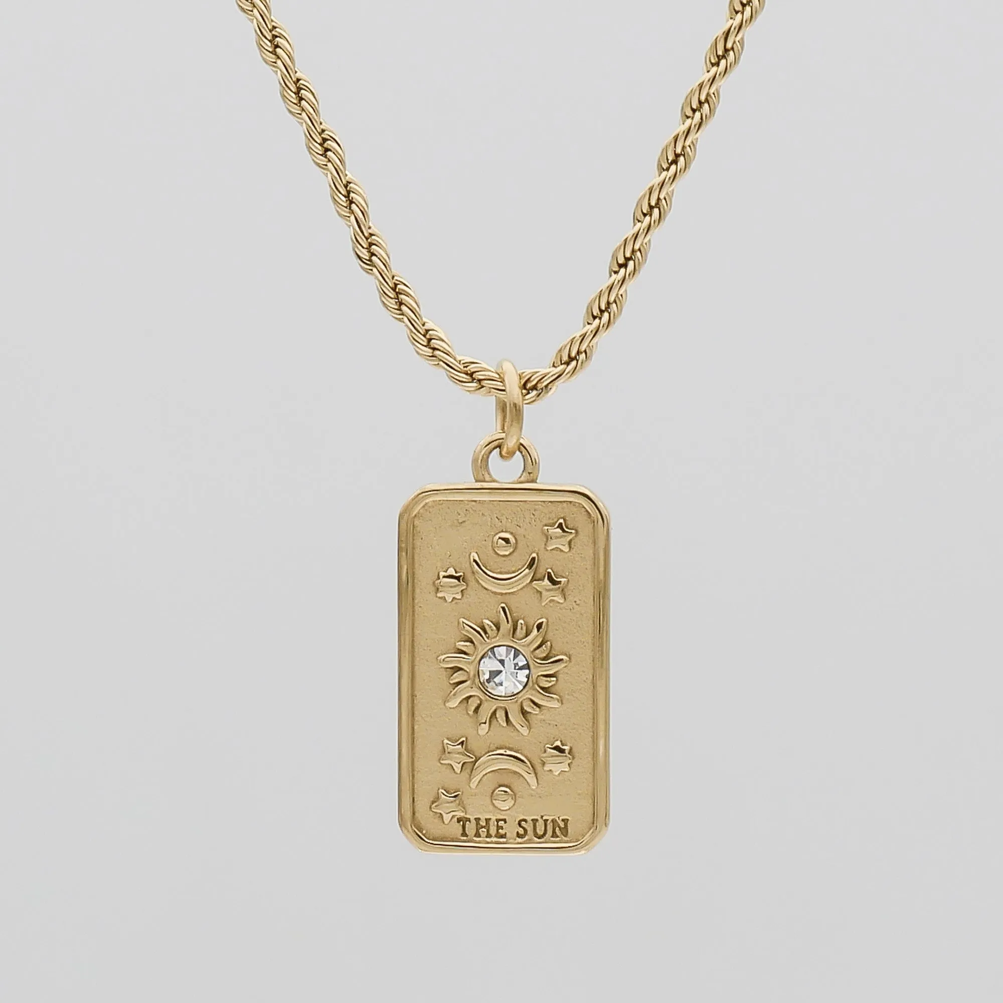 The Sun Tarot Card Necklace