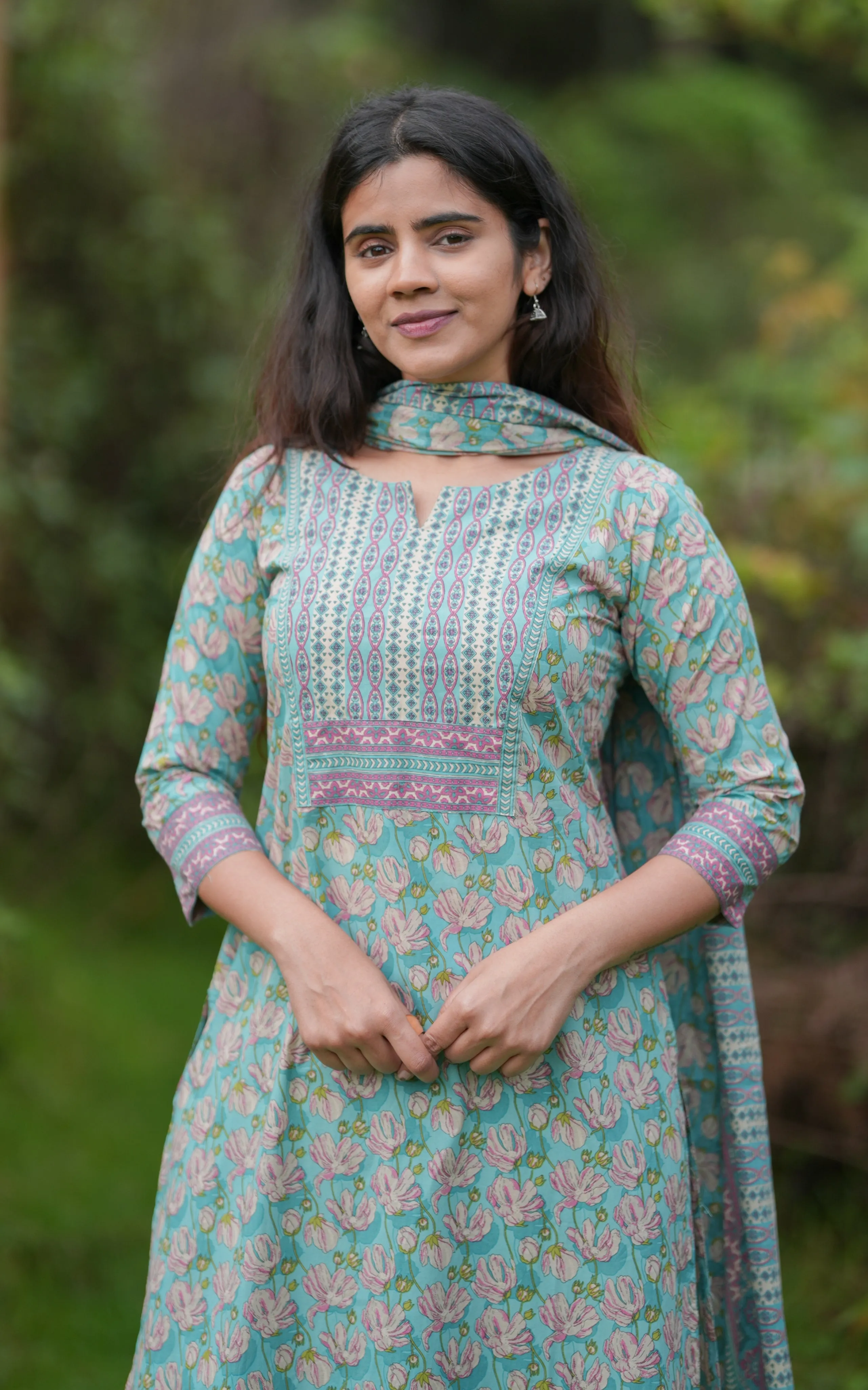 Thiya Aqua (Kurti Pant Dupatta)