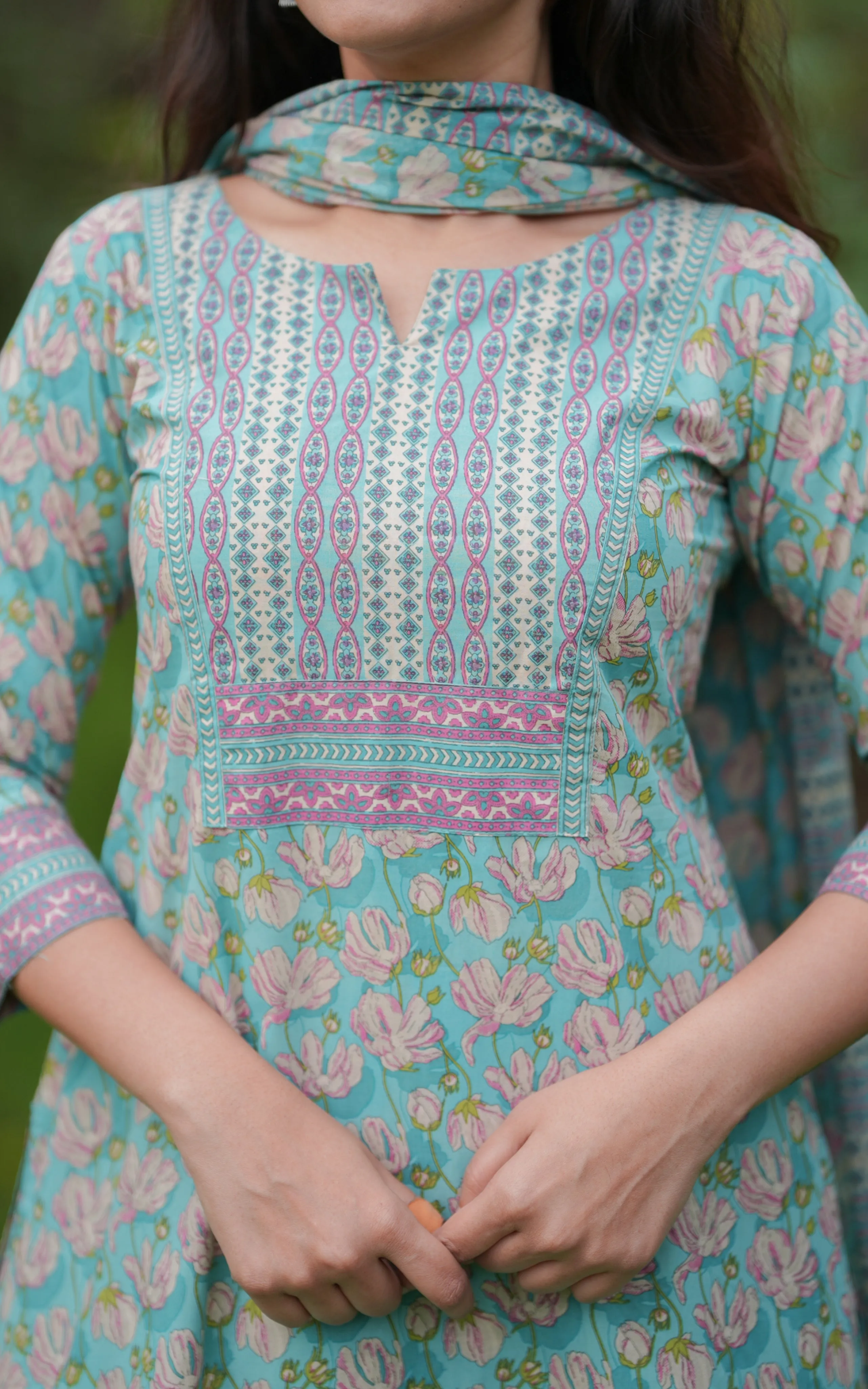 Thiya Aqua (Kurti Pant Dupatta)