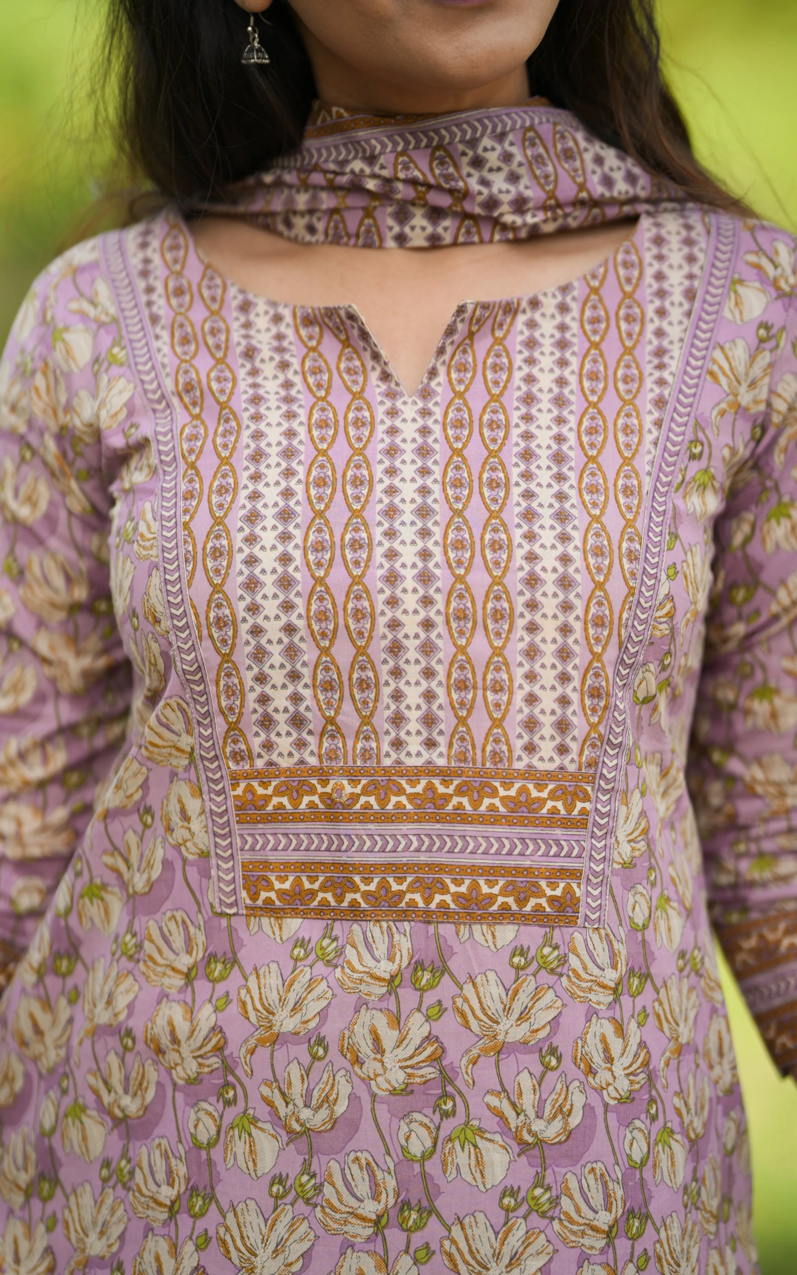 Thiya Lavender (Kurti Pant Dupatta)