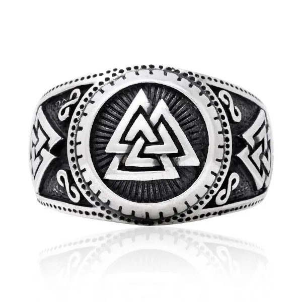 Valknut Ring - Bronze or Sterling Silver