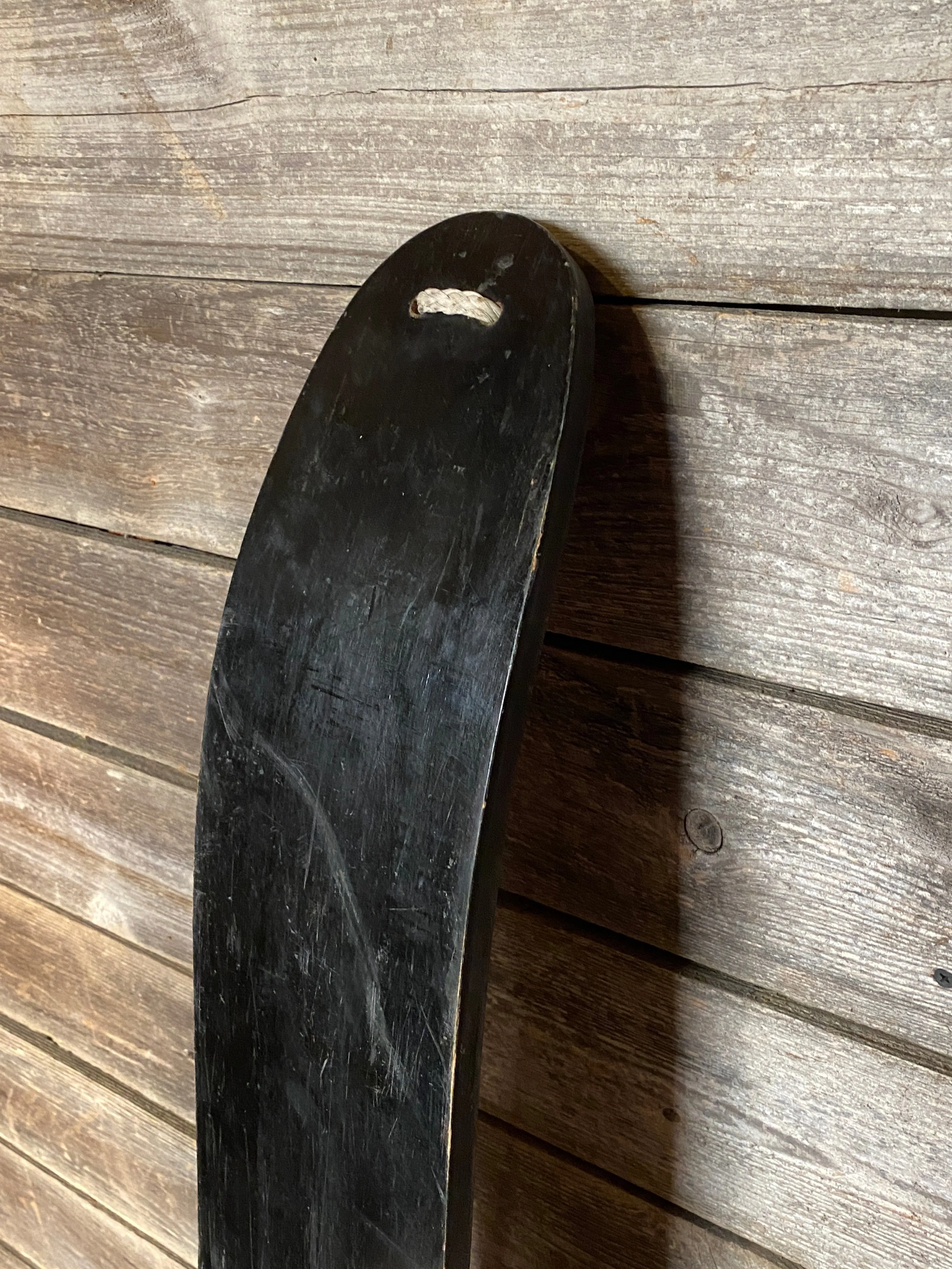 Vintage Marina Black Snow Skimmer - Classic Winter Touring Sled