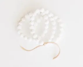 White Howlite Beaded Bracelet Set