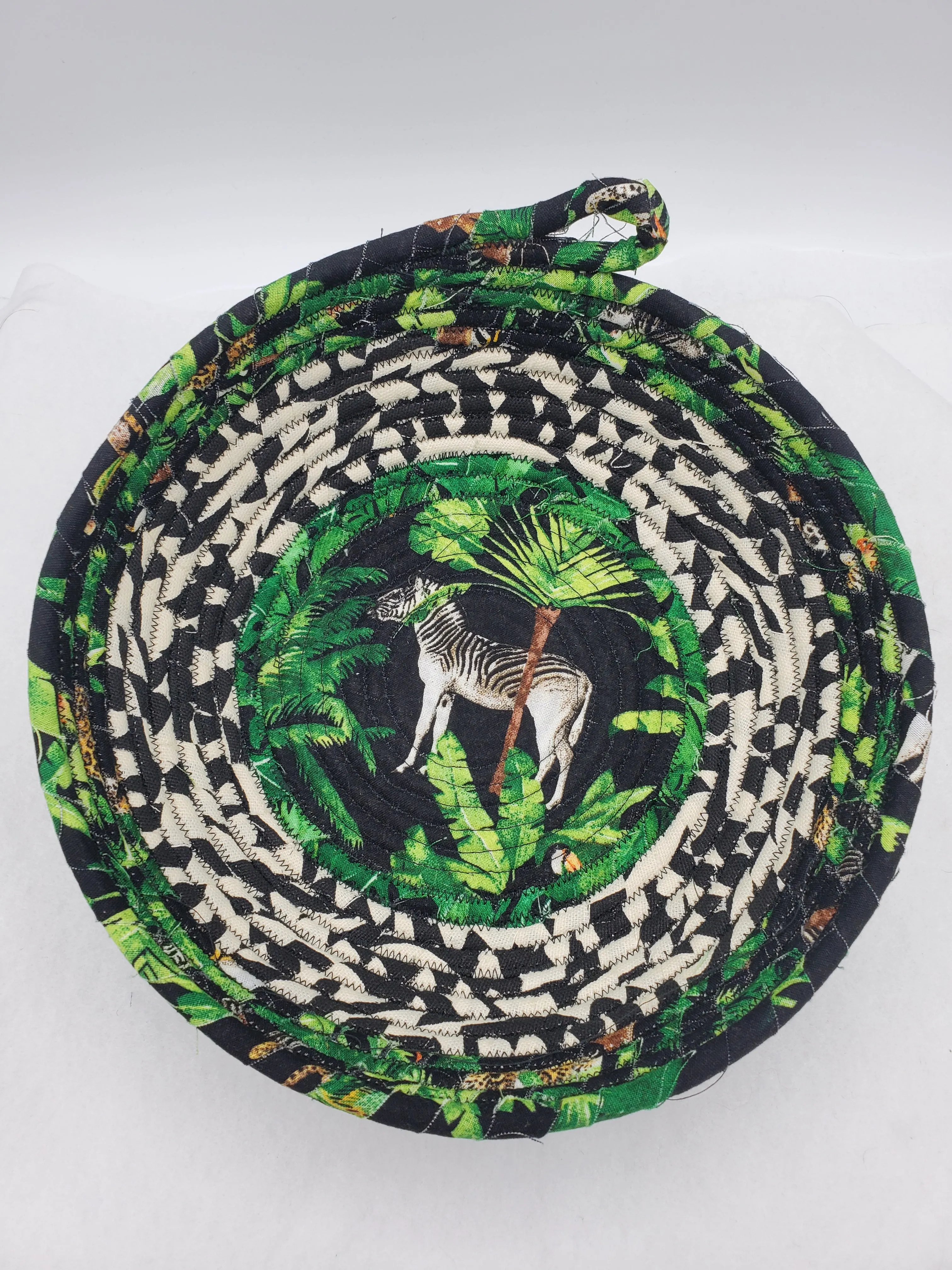 Zebra Jungle Rope Bowl